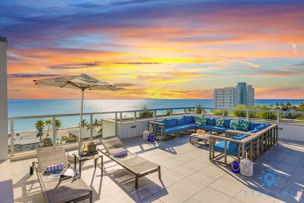 Best Stay - Rooftop Pool & Hot Tub - Hollywood Beach Экстерьер фото